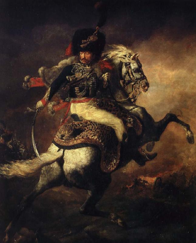 Theodore Gericault kavalleriofficeran Sweden oil painting art